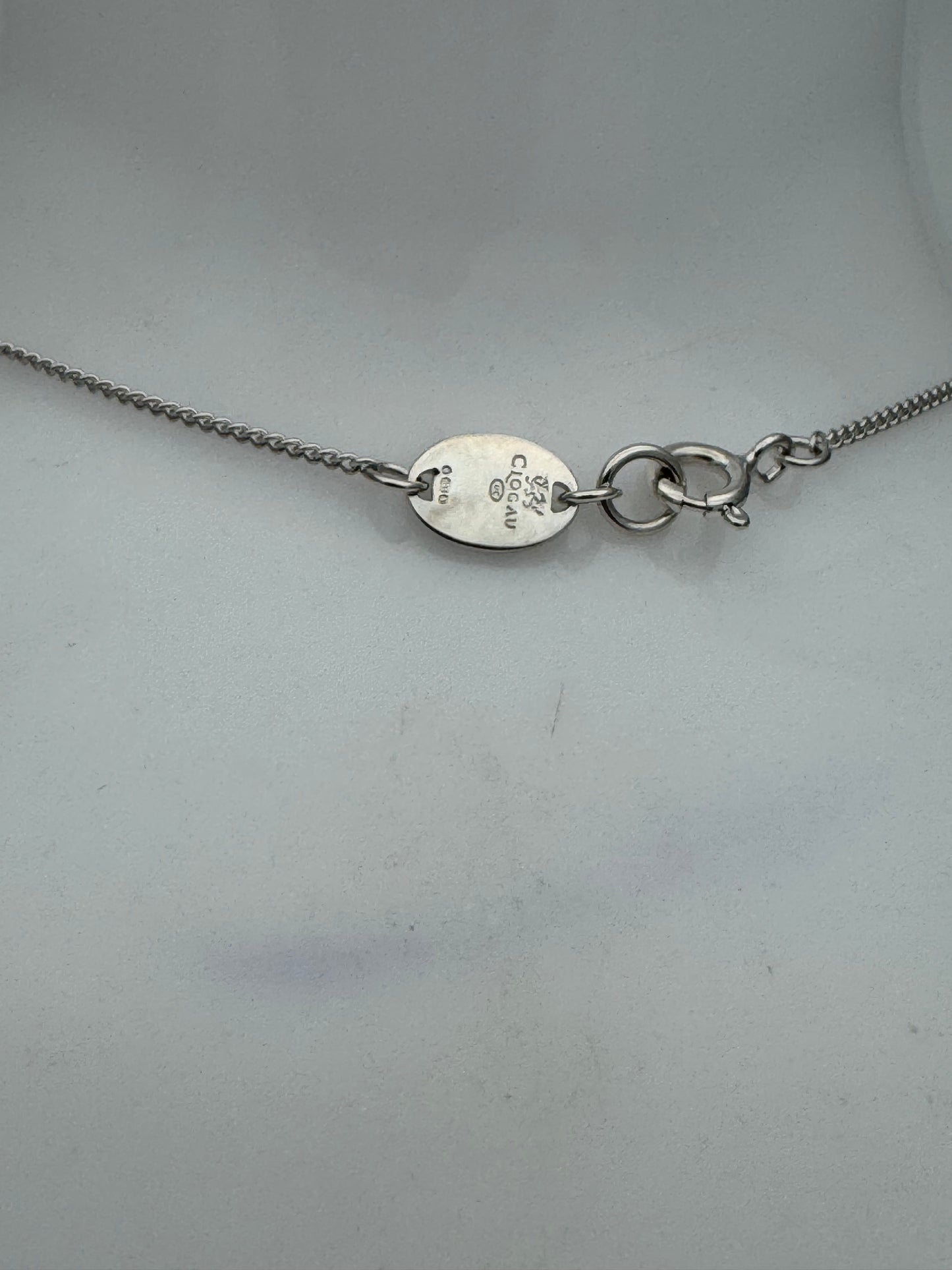 Clogau Sterling Silver & 9ct Rose Gold Cariad Horizon Heart Pendant RRP £179.00