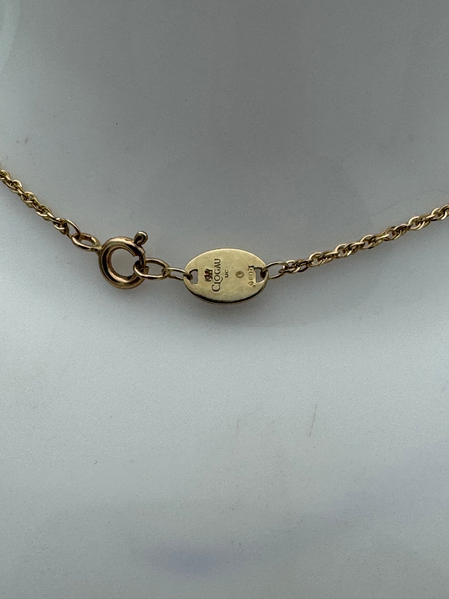 Clogau 9ct Gold Delphinium Amethyst Pendant RRP £900.00