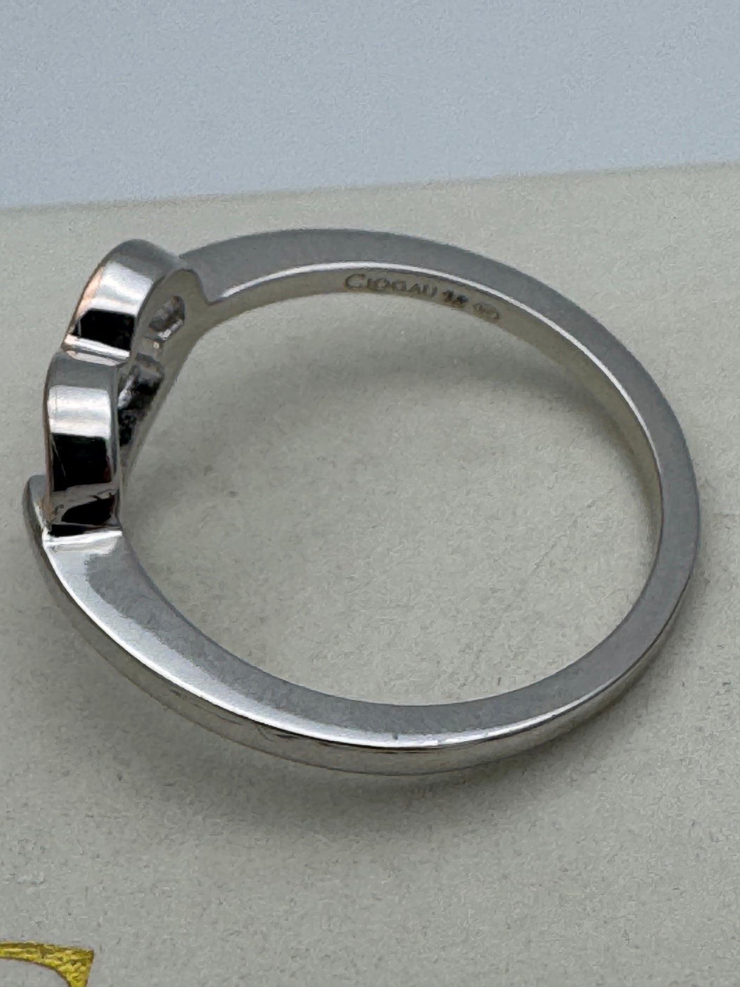 Clogau Sterling Silver & 9ct Rose Gold Close to my Heart Open Ring RRP £139.00 size K, M, O or P