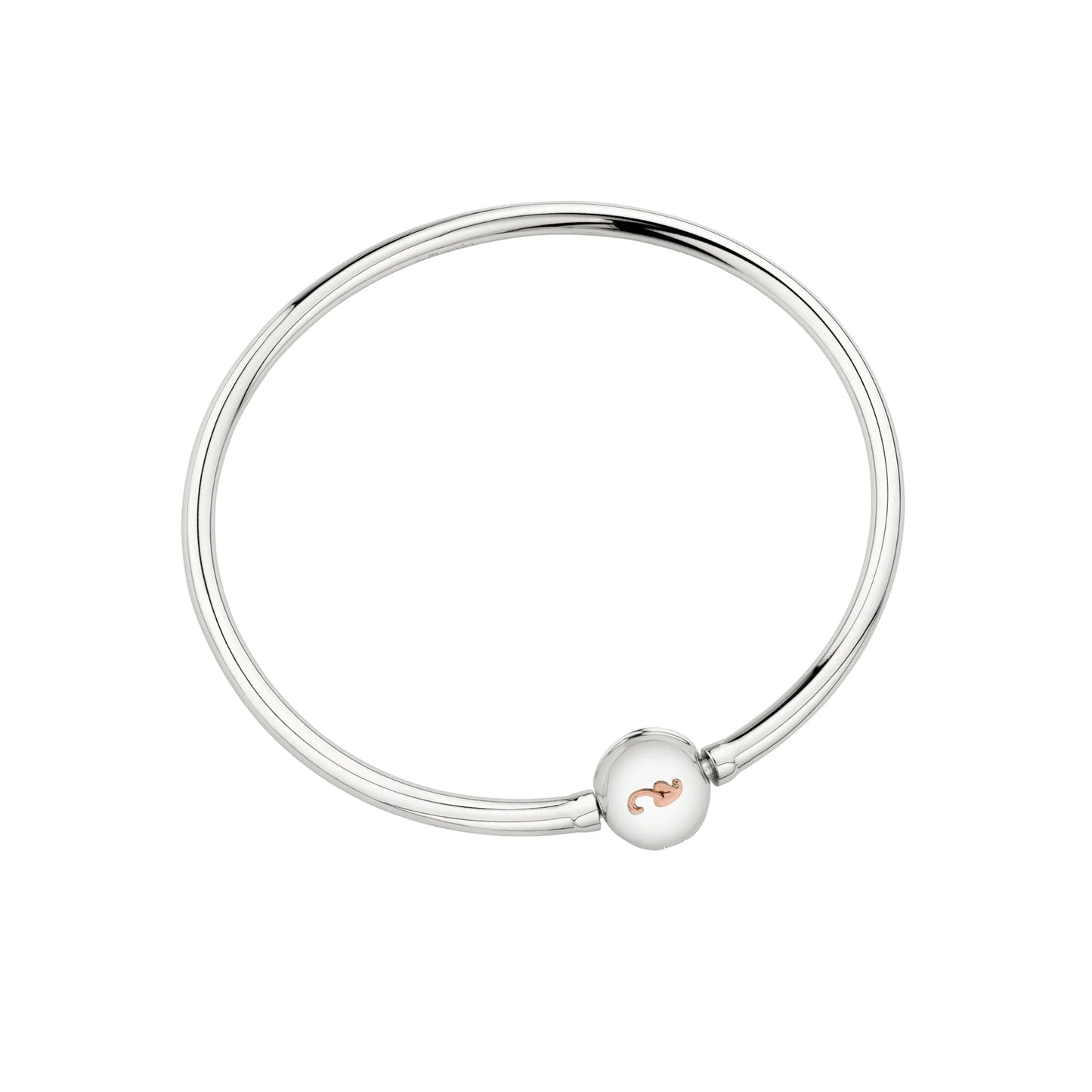 Clogau Sterling Silver & 9ct Rose Gold Tree of Life Milestones Bead Charm Bangle RRP £140.00