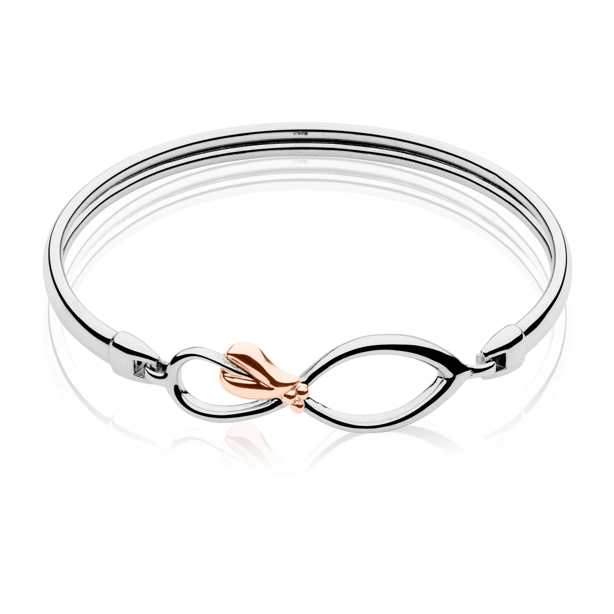 Clogau Sterling Silver & 9ct Rose Gold Tree of Life Bangle RRP £209.00 (pre loved)