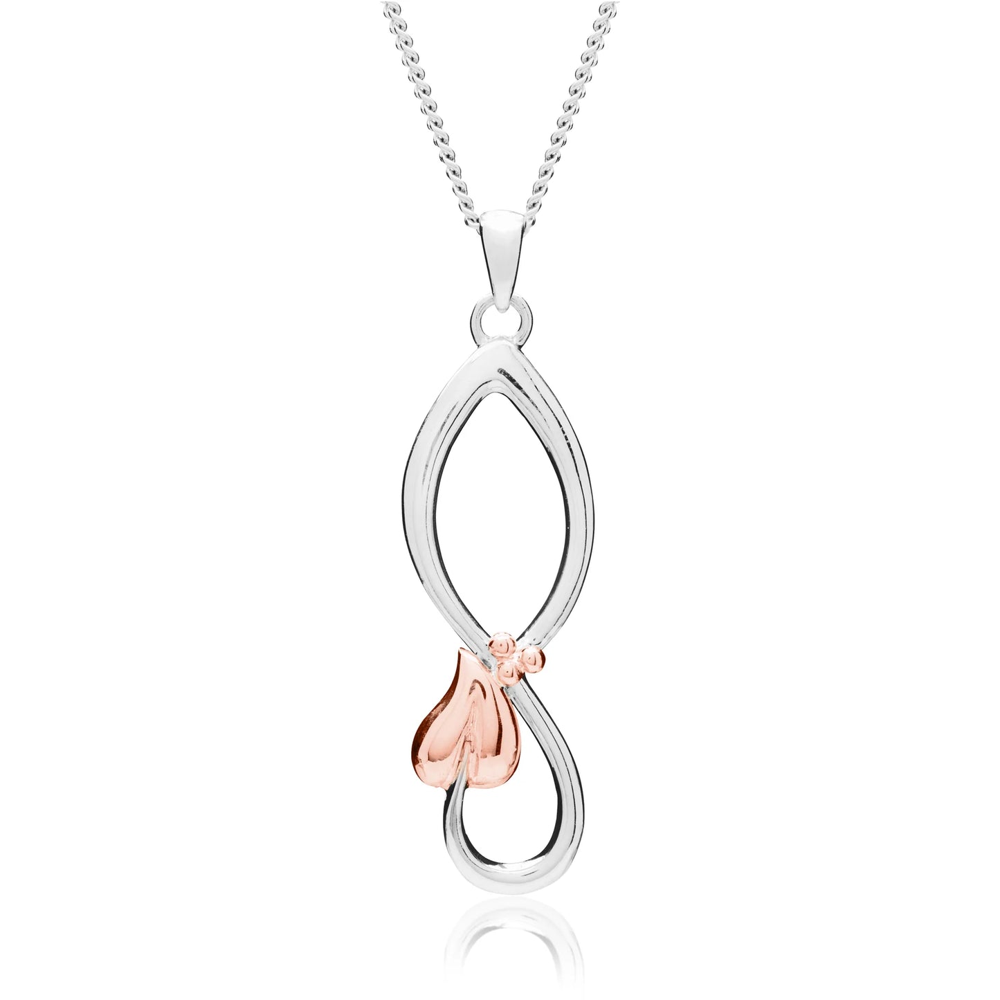 Clogau Sterling Silver & 9ct Rose Gold Tree of Life Pendant RRP £219.00 (pre loved)