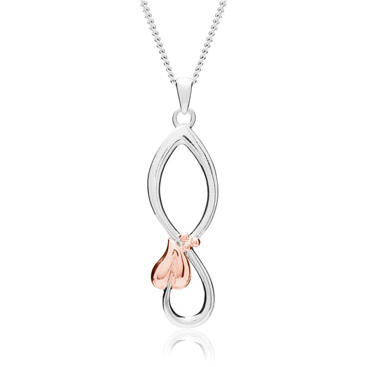 Clogau Sterling Silver & 9ct Rose Gold Tree of Life Pendant RRP £219.00 (pre loved)