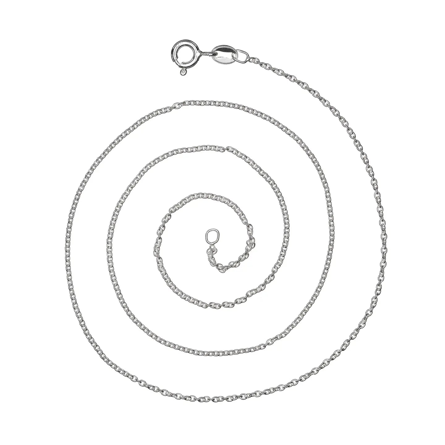 Anti Tarnish 925 Sterling Silver Italian Cable Chain 18"