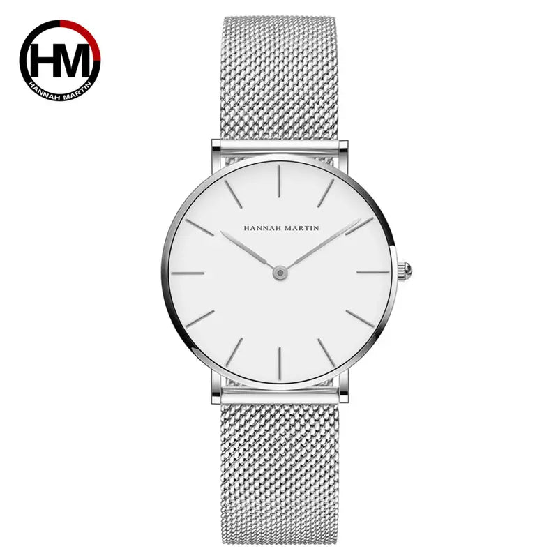 Hannah Martin Ladies Quartz Wrist Watch (Silver in Colour)