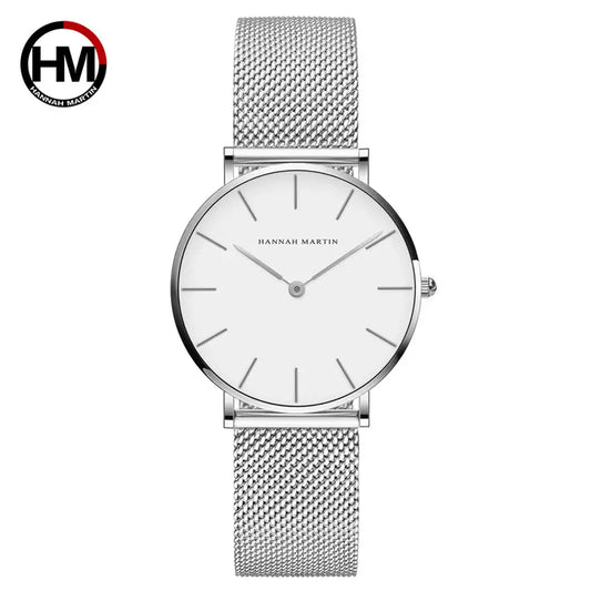 Hannah Martin Ladies Quartz Wrist Watch (Silver in Colour)