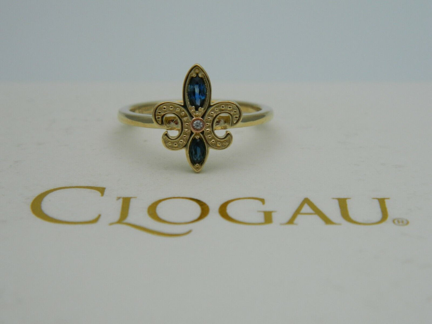 Clogau 9ct Yellow Gold Bohemia Blue Sapphire Ring