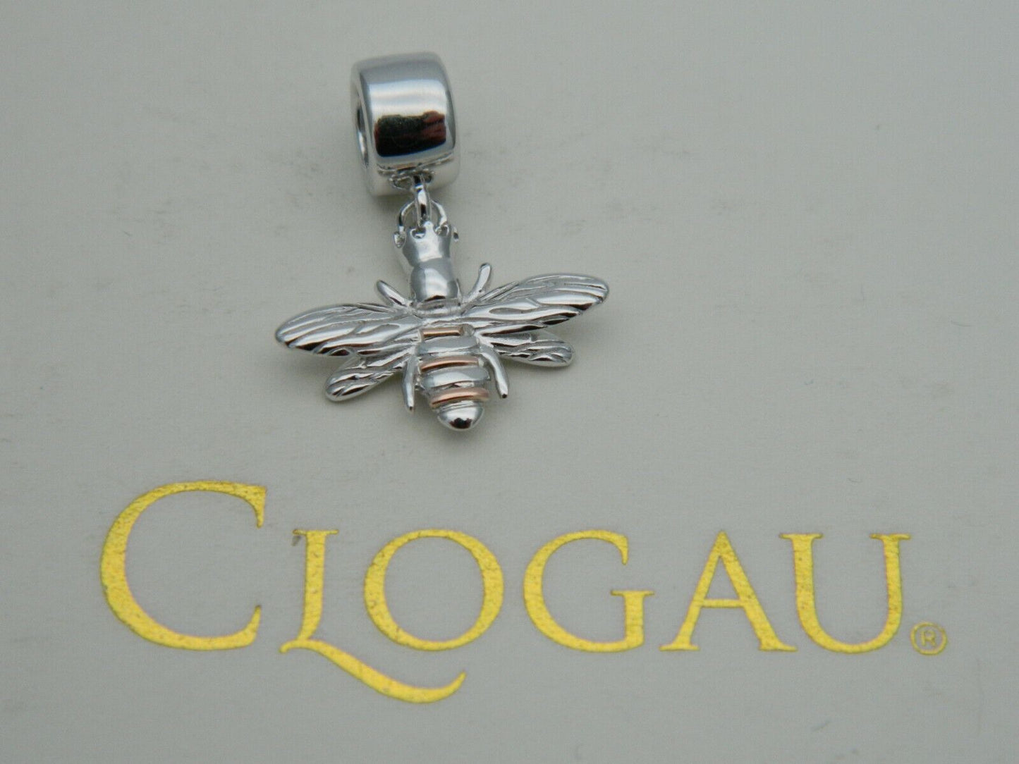 Clogau Sterling Silver & 9ct Rose Gold Queen Bee Bead Charm