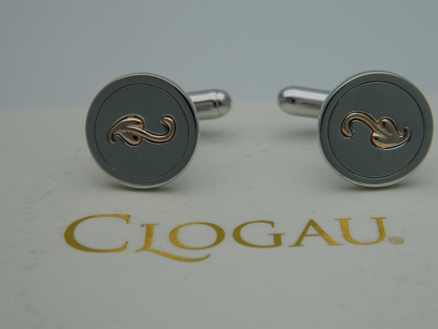 Clogau Sterling Silver & 9ct Rose Gold Tree of Life Insignia Cuff Links