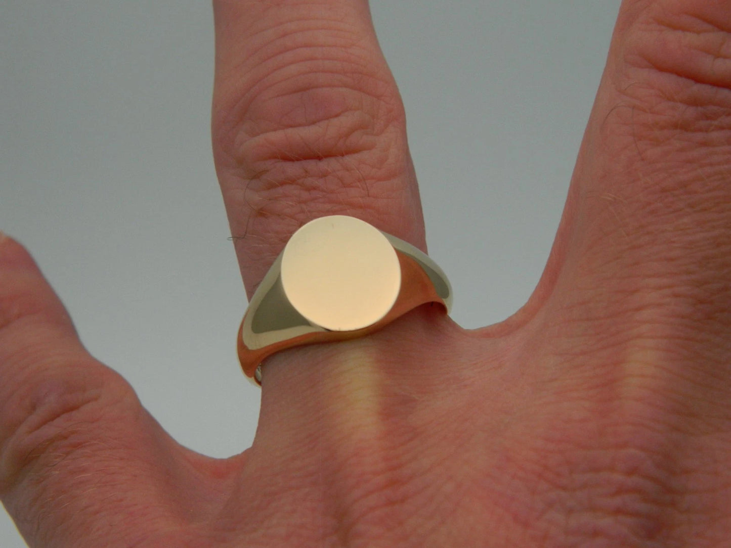 Clogau 18ct Gold 1854 Blend Oval Signet Ring size V (slight second)