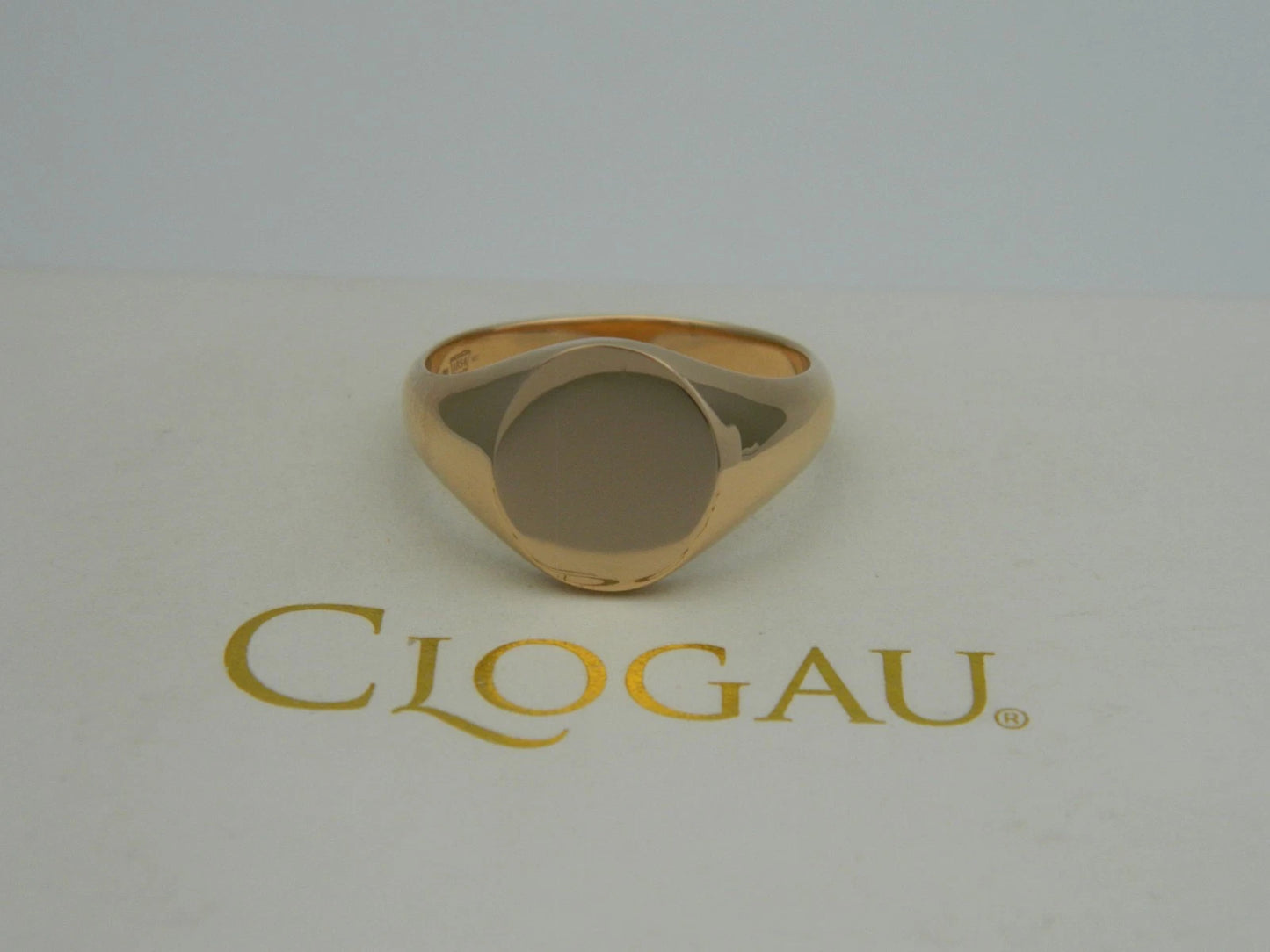 Clogau 18ct Gold 1854 Blend Oval Signet Ring size V (slight second)
