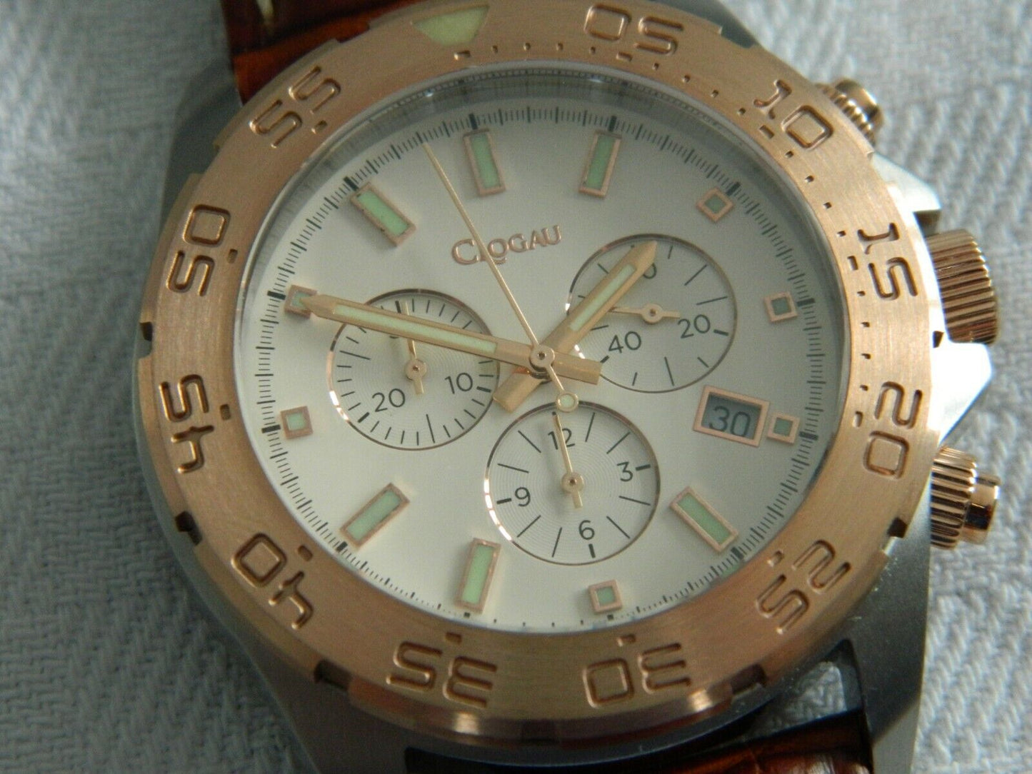 Clogau Rose Plated Stainless Steel Gents Wrist Watch RRP £580.00 *Ex display watch*