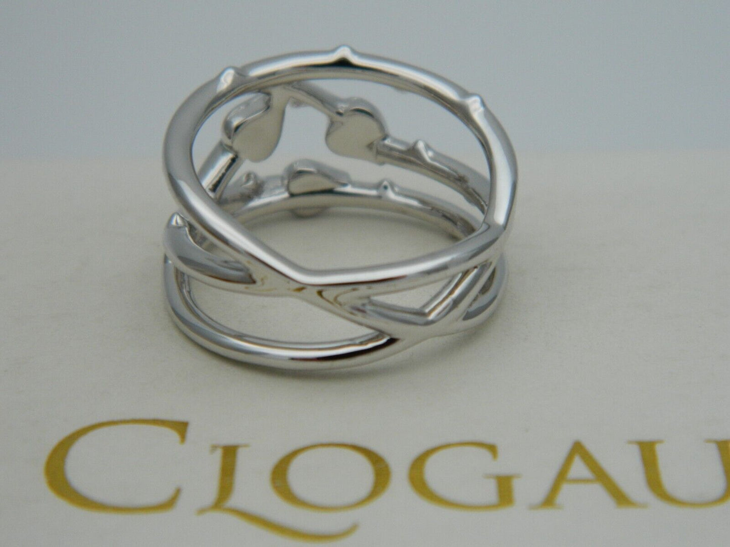 Clogau Sterling Silver & 9ct Rose Gold Betrayal Triple Heart Ring