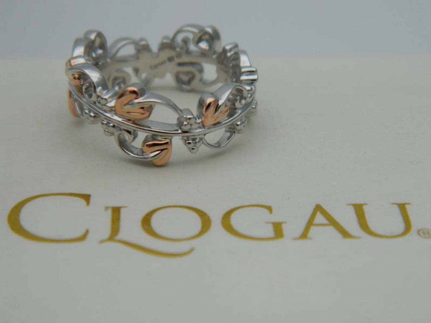 Clogau Sterling Silver & 9ct Rose Gold Tree of Life Ring size K