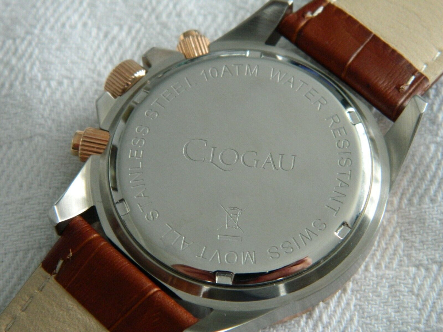 Clogau Rose Plated Stainless Steel Gents Wrist Watch RRP £580.00 *Ex display watch*