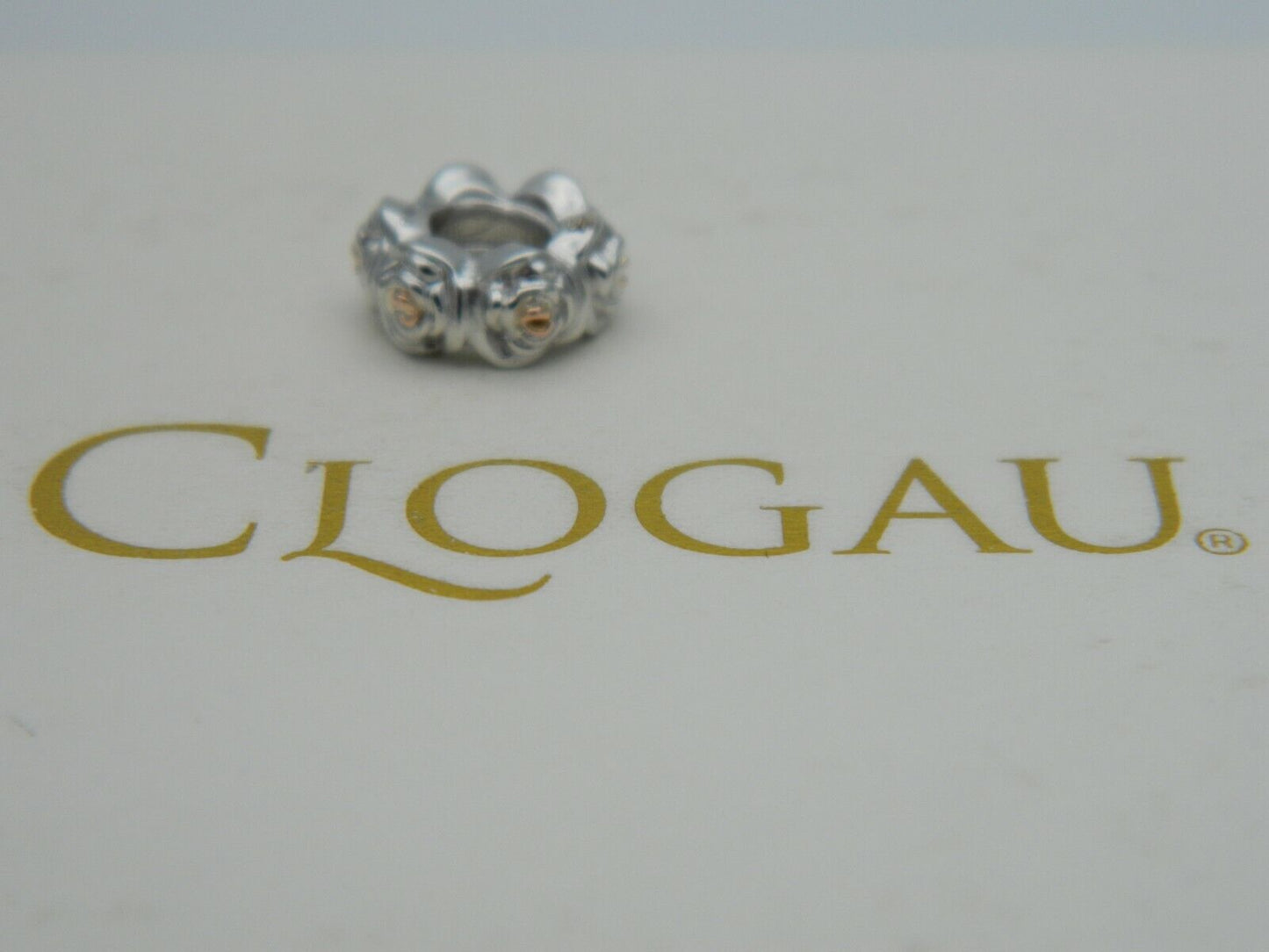 Clogau Sterling Silver & 9ct Rose Gold Glyn Rhosyn Bead Charm