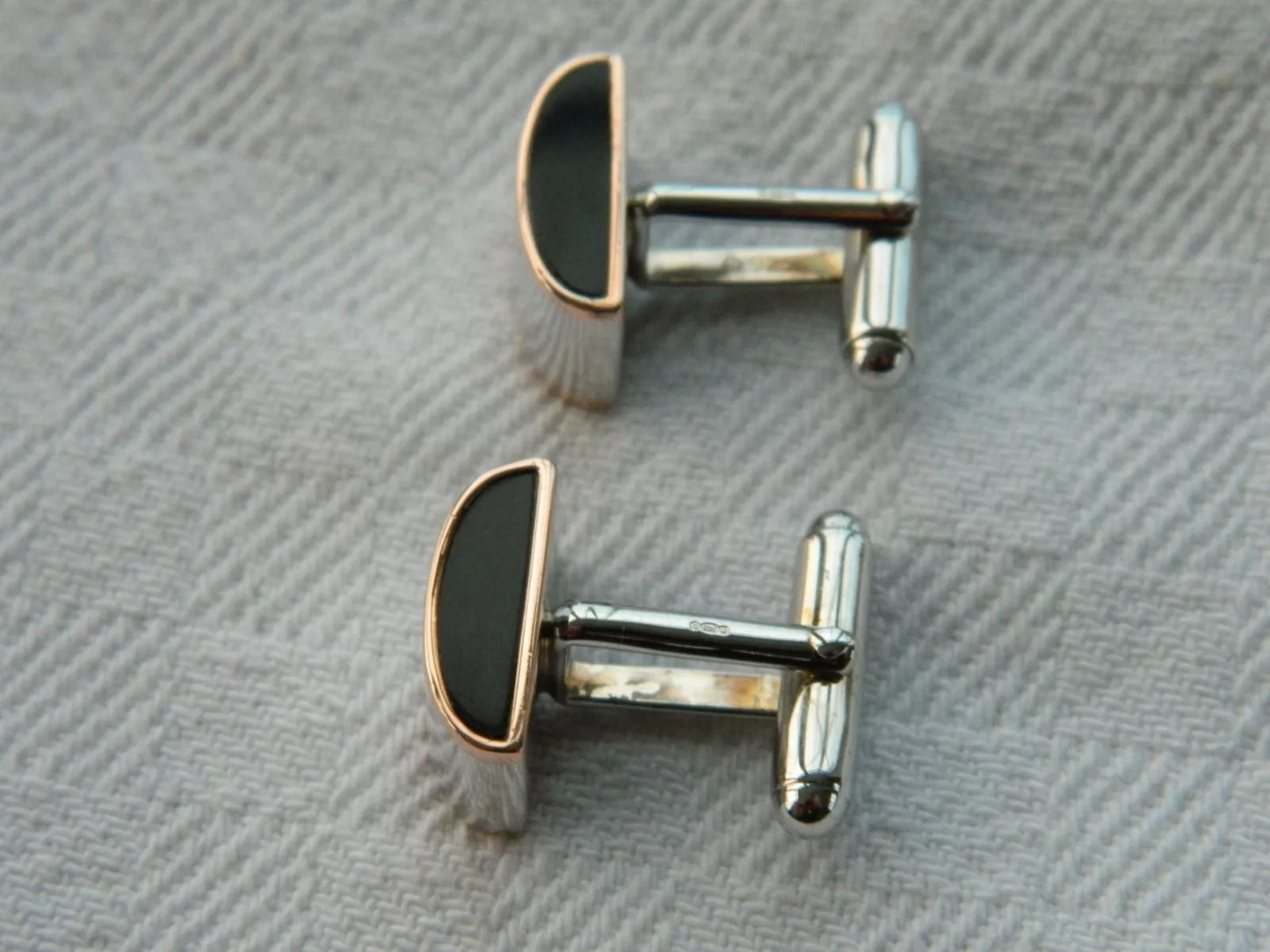 Clogau Sterling SIlver & 9ct Rose Gold Cufflinks (slight seconds)
