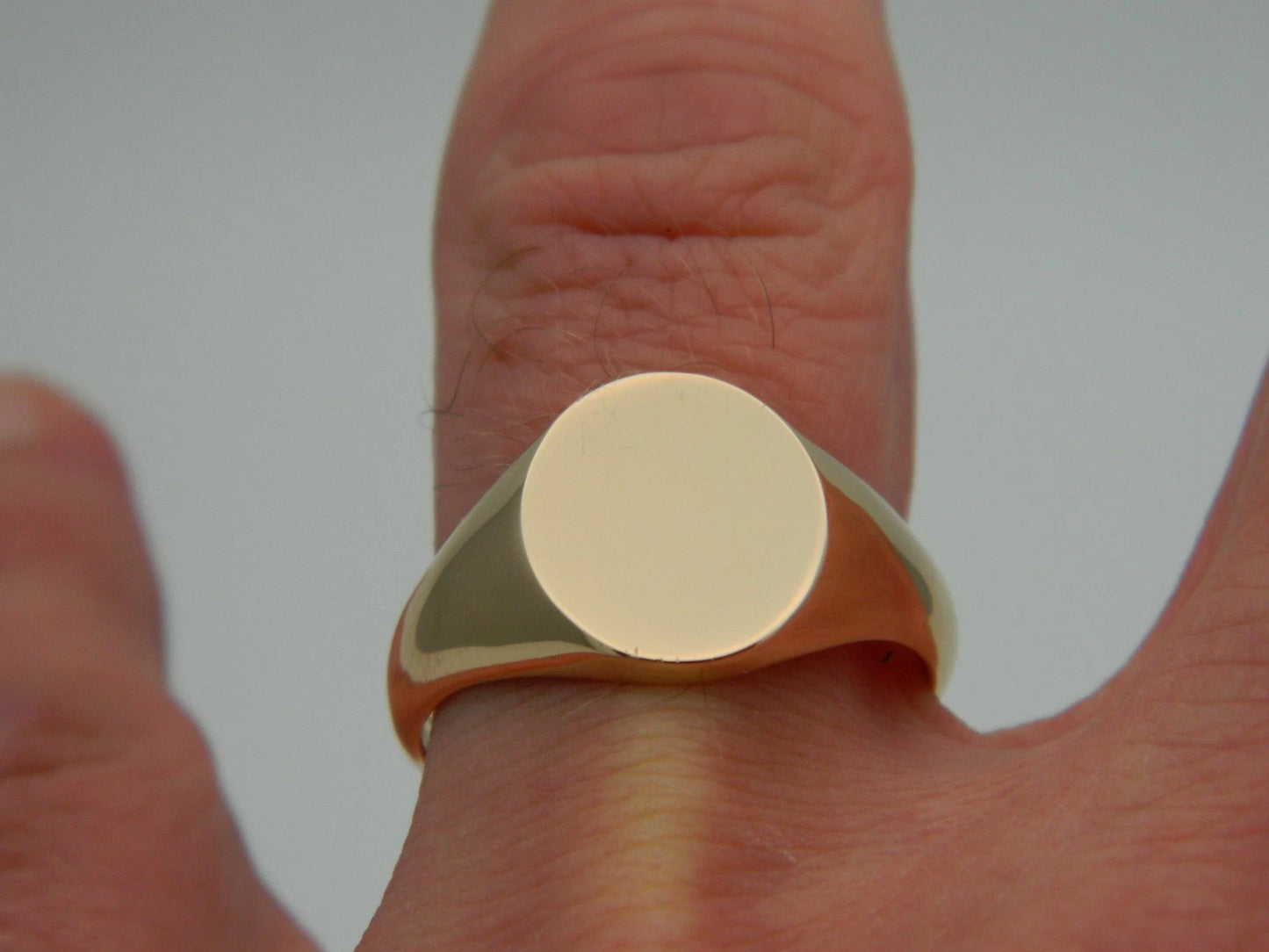 Clogau 18ct Gold 1854 Blend Oval Signet Ring size V (slight second)