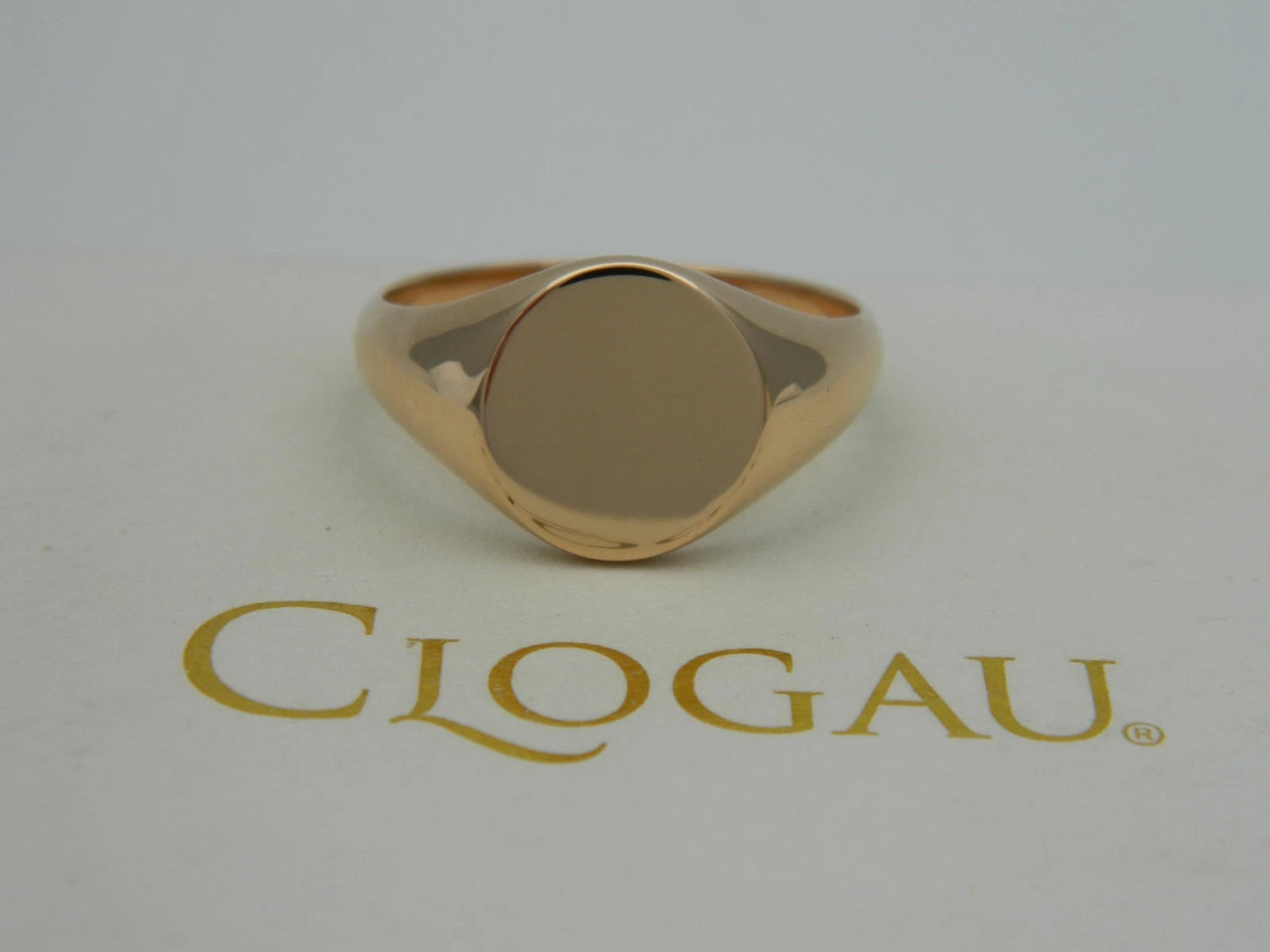Clogau 18ct Gold 1854 Blend Oval Signet Ring size Y (slight second)