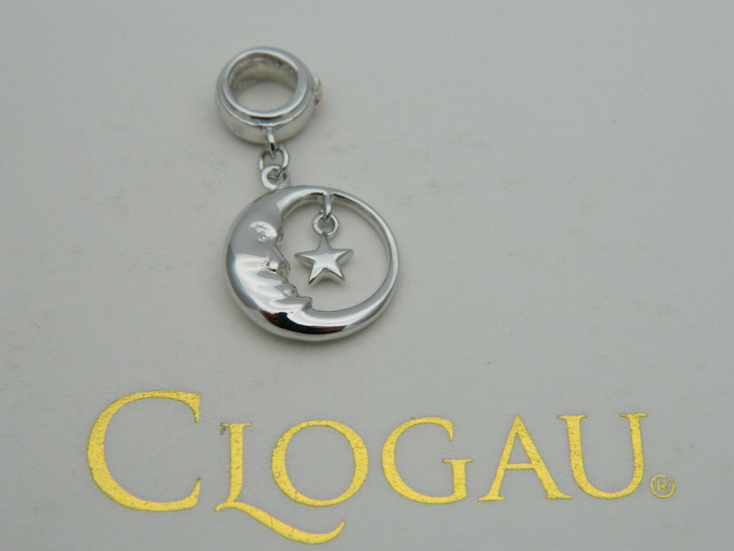 Clogau Sterling Silver & 9ct Rose Gold Man in the Moon Bead Charm