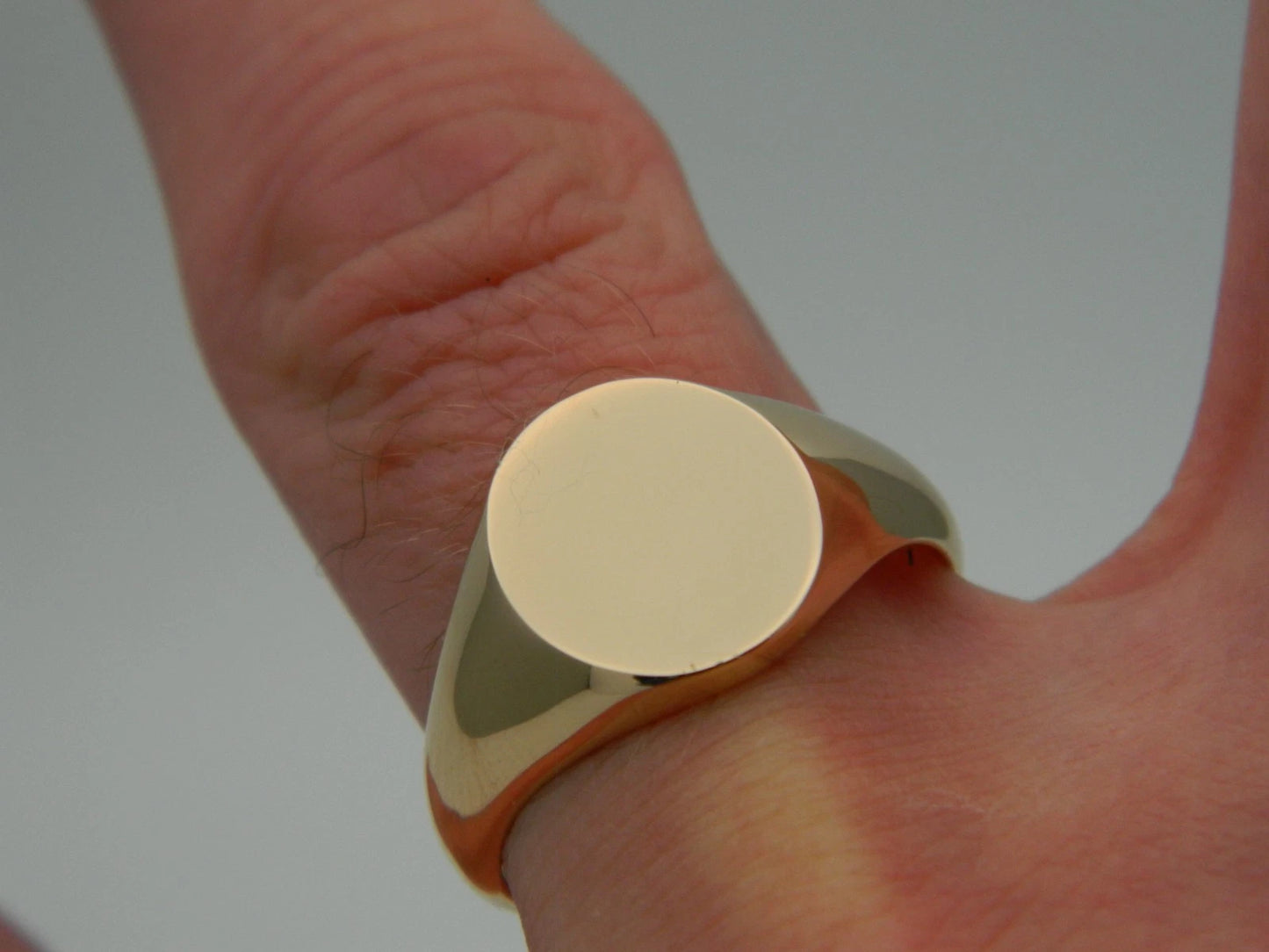 Clogau 18ct Gold 1854 Blend Oval Signet Ring size V (slight second)