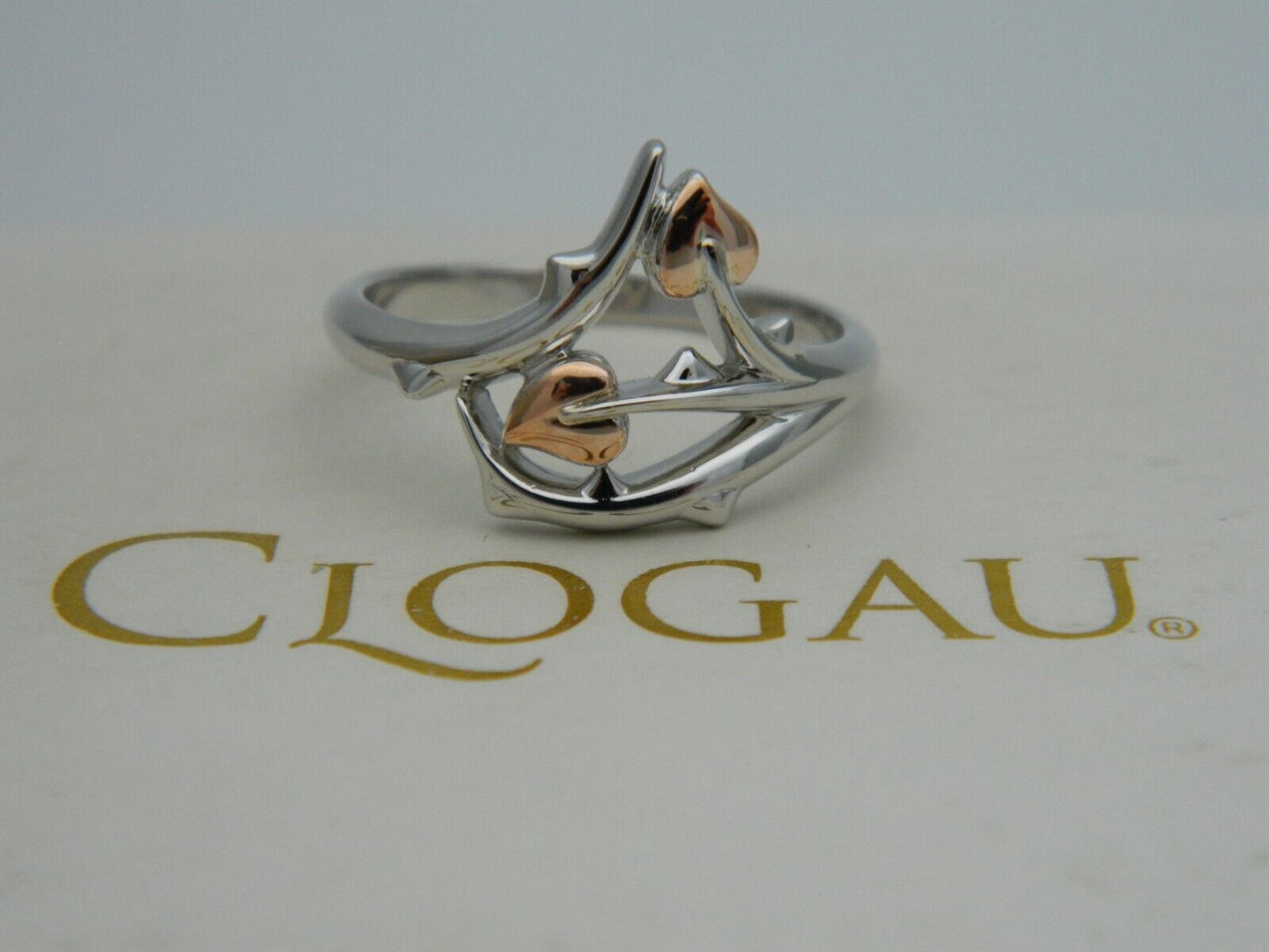 Clogau Sterling Silver & 9ct Rose Gold Betrayal Heart Ring