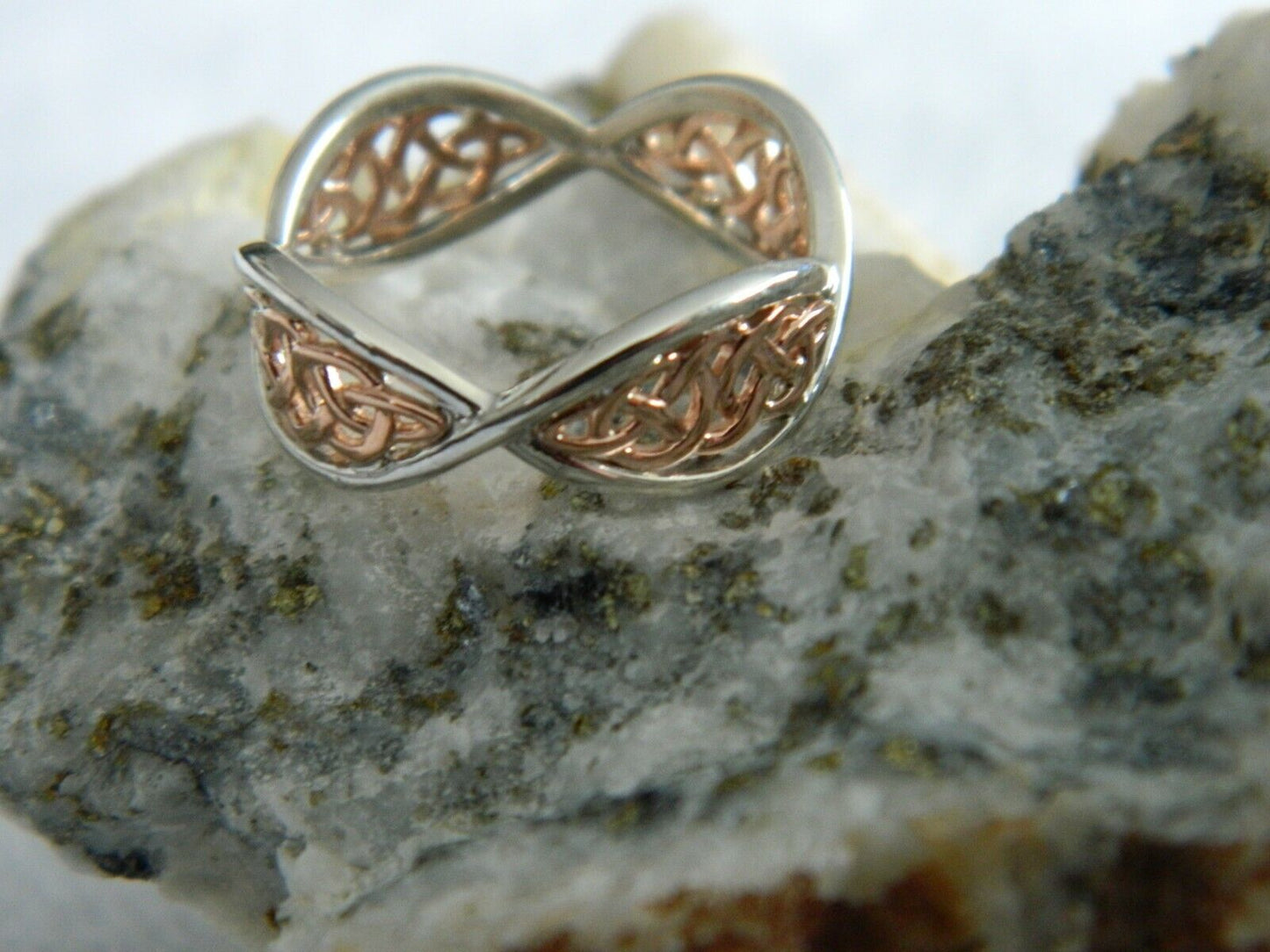 Clogau Sterling Silver & 9ct Rose Gold Welsh Royalty Ring