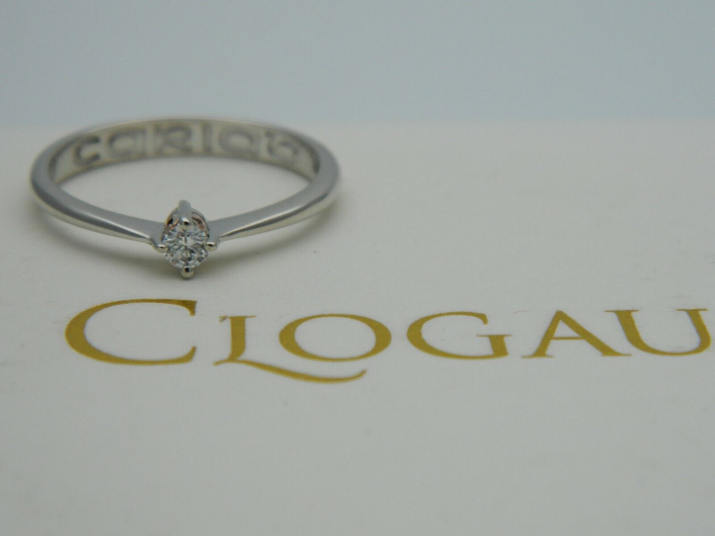 Clogau 9ct White & Rose Gold 10pt Diamond Engagement Ring