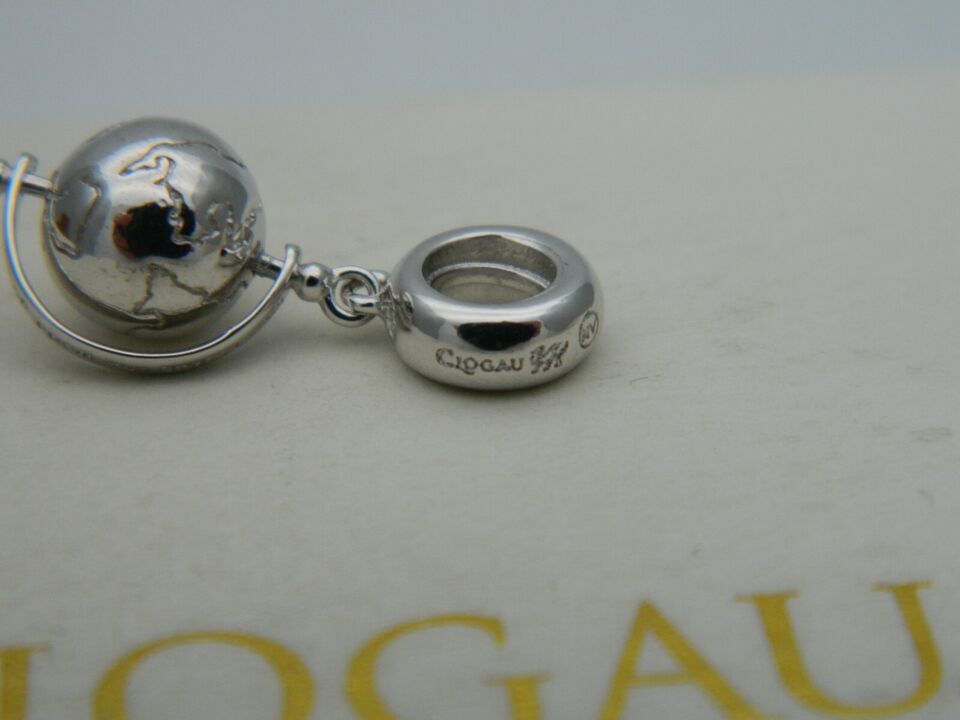 Clogau Sterling Silver & 9ct Rose Gold Globe Bead Charm