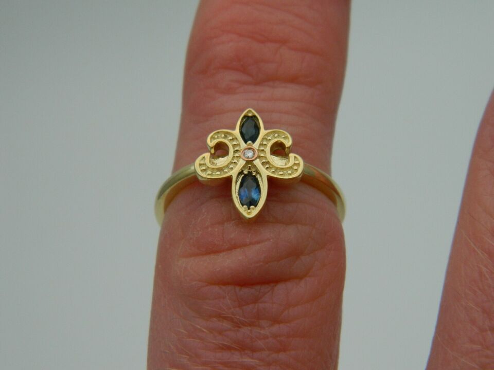 Clogau 9ct Yellow Gold Bohemia Blue Sapphire Ring