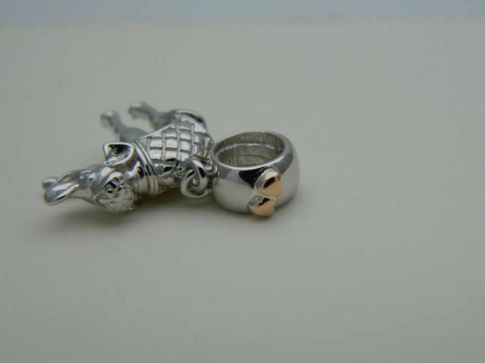 Clogau Sterling Silver & 9ct Rose Gold Indian Elephant Bead Charm