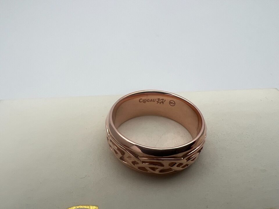 Clogau 9ct Rose Gold 8mm Annwyl Celtic Band Ring RRP £770.00 size O or P